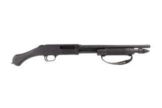 Mossberg 590 Shockwave features a 14.5in barrel features a Shockwave grip